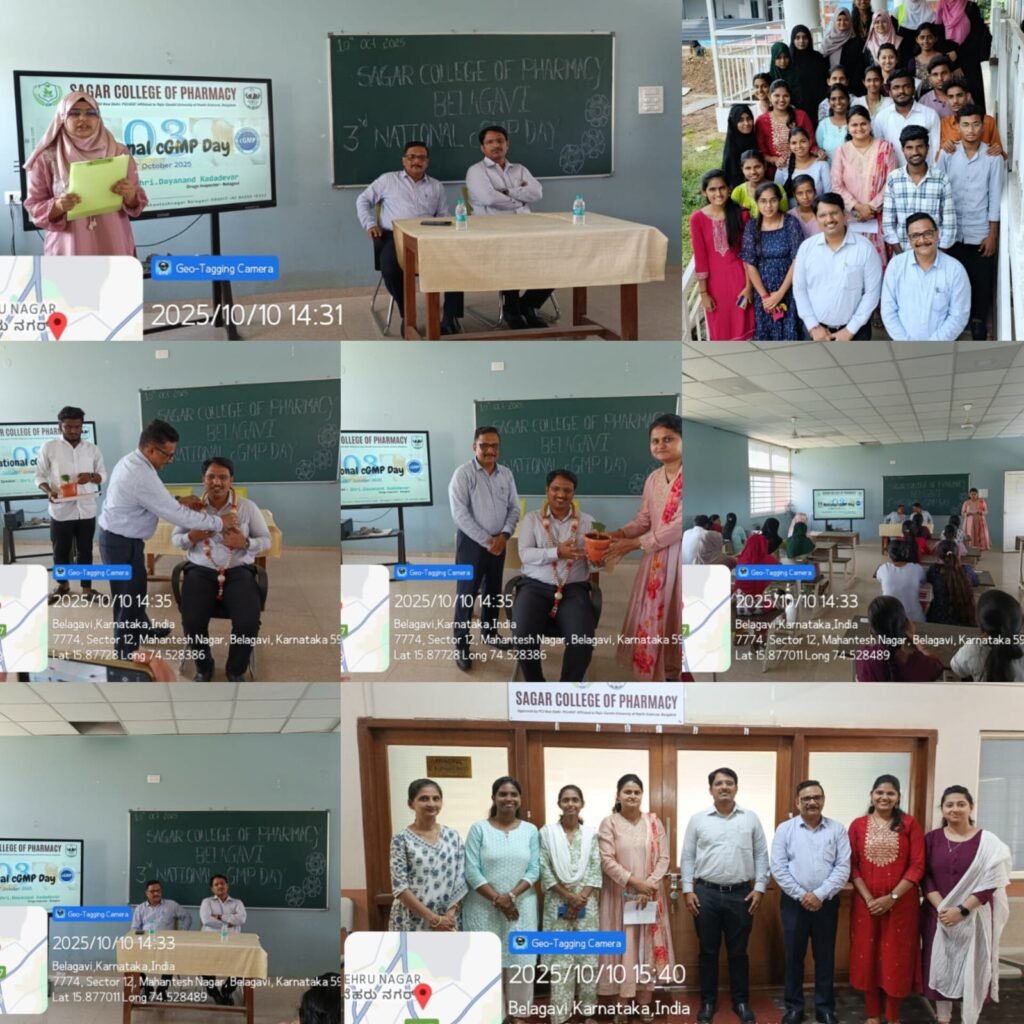 Guest Lecture on the Occasion of National cGMP Day by Dayanand Kadadevar